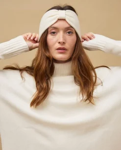 Acanthe Bandeau écru 100% cachemire Ecru Shop