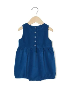 Acanthe Barboteuse velours Bleu Clearance