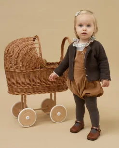 Acanthe bloomer à bavette velours L camel Store