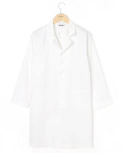 Acanthe Blouse de chimie mixte 100% coton Blanc Cheap