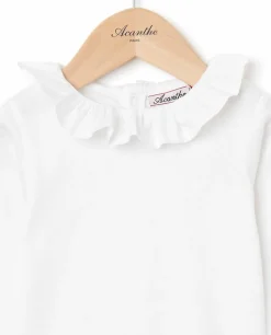 Acanthe body col volanté Blanc Outlet