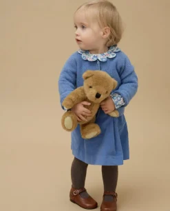 Acanthe Cardigan point mousse 100% lambswool Bleu Outlet