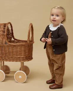 Acanthe Cardigan point mousse 100% lambswool marron Hot