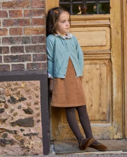 Acanthe Cardigan torsade vert d'eau 100% lambswool vertd'eau Clearance