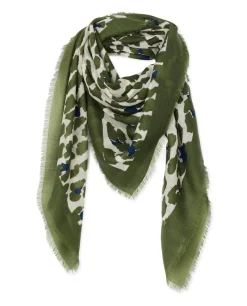 Acanthe Carré en laine imprimé panthère imprimépanthère Online