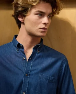 Acanthe Chemise col boutonné Denim Sale