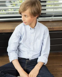 Acanthe Chemise manche longue oxford rayure ciel oxfordrayurecielN8 Clearance