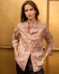 Acanthe Chemisier classique pli rond en tissu Liberty Poppy Forest LibertyPoppyForest Best