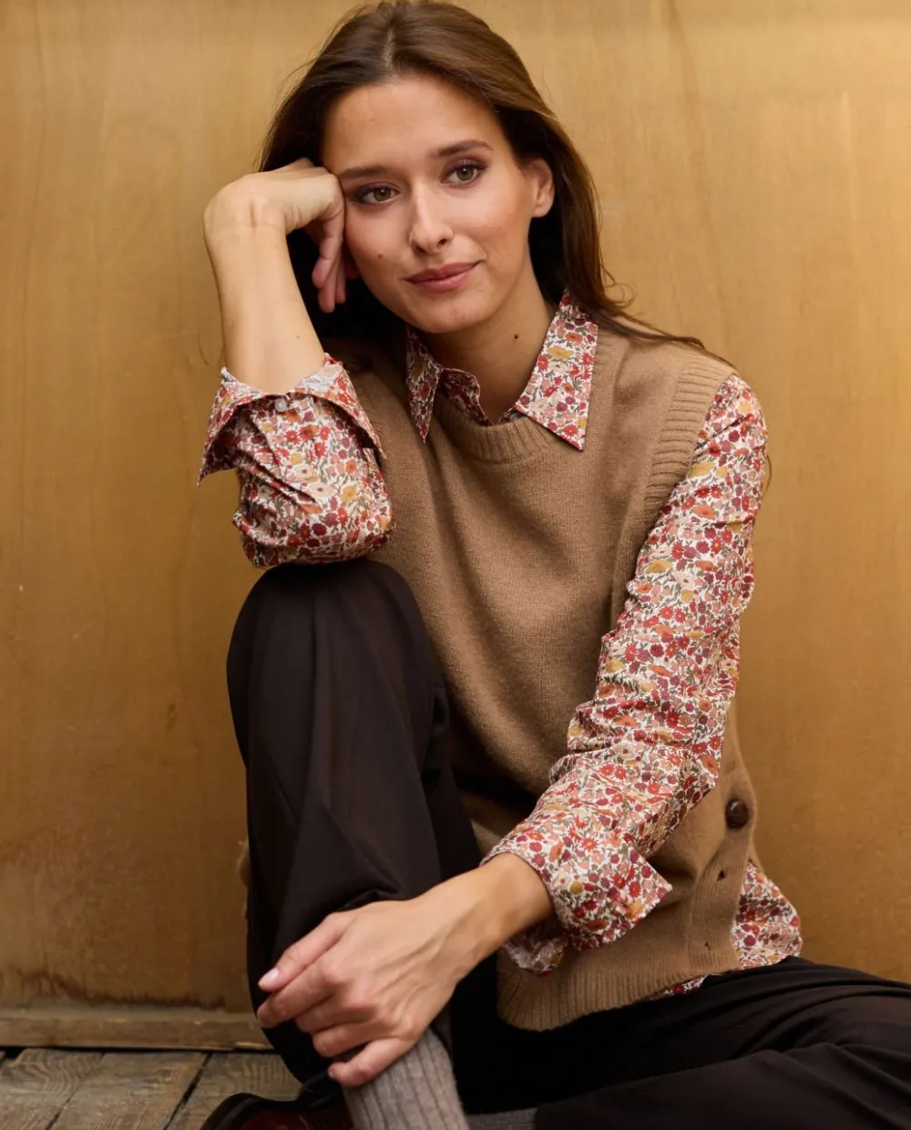 Acanthe Chemisier classique pli rond en tissu Liberty Poppy Forest LibertyPoppyForest Best