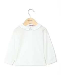 Acanthe Chemisier col carré blanc liseré vert blanc/liserévert Best Sale