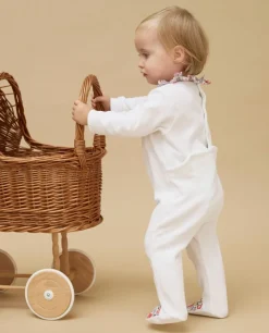 Acanthe Dors bien blanc col volanté en tissu Liberty Felicite blanc/LibertyFelicite Cheap