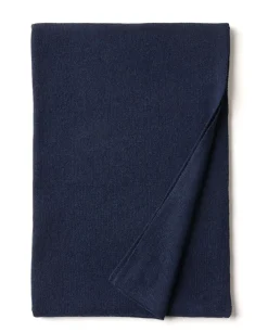 Acanthe Echarpe longue 100% cachemire Marine Online