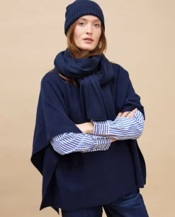 Acanthe Echarpe longue 100% cachemire Marine Online