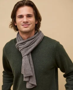 Acanthe Echarpe 100% cachemire Taupe Best Sale