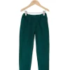 Acanthe Pantalon élastiqué velours Vert Flash Sale