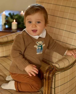 Acanthe Pantalon velours caramel Sale