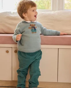 Acanthe Pantalon velours Vert Flash Sale