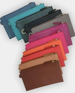 Acanthe Pochette cuir Beige Best Sale