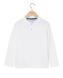 Acanthe Polo jersey manches longues Blanc Fashion
