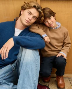 Acanthe Pull col rond 100% lambswool camel Clearance