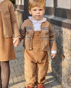 Acanthe Salopette velours camel Discount