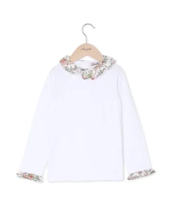 Acanthe T-shirt à volants en tissu Liberty Miniature Wonderland anc/LibertyMiniatureWonderland Discount